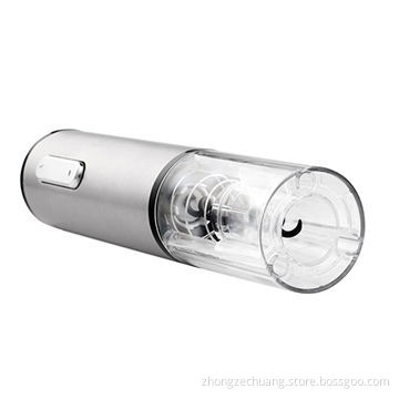 Electric wine bottle cork opener, cordless with stainless steel